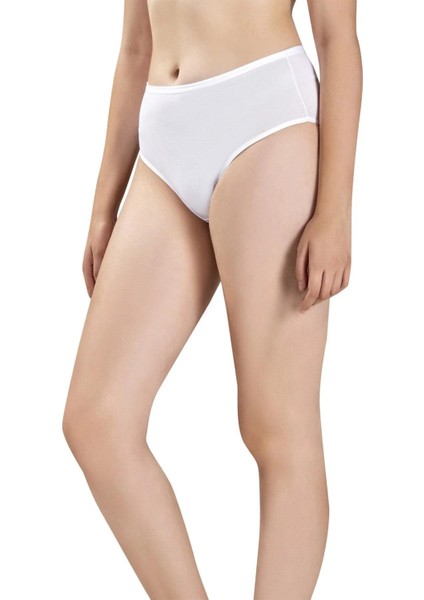 Kadın Pamuklu Likralı Yüksek Bel Külot 652- 12 Adet fiyatları