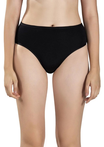 Kadın Pamuklu Likralı Yüksek Bel Külot 652- 12 Adet