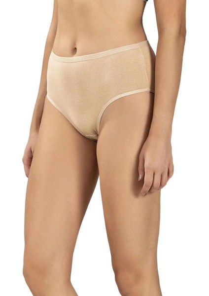 Kadın Pamuklu Likralı Yüksek Bel Külot 652- 12 Adet