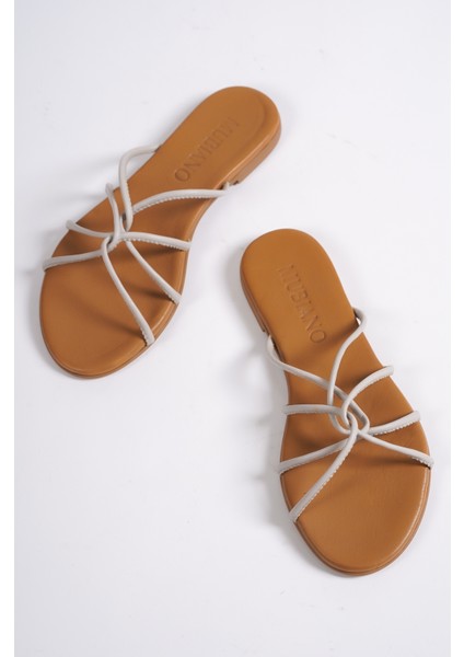 Hakiki Deri 23603-VZ Kadın Vizon Sandalet & Terlik fiyatları