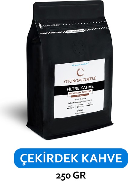 Otonom Coffee Endonezya Sumatra Filtre Kahve - Çekirdek Kahve - 250 gr