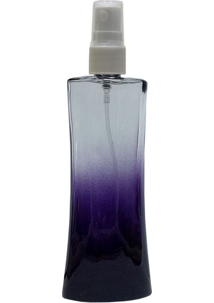 10 Adet 100 ml Renkli Cam Parfüm ve Kolonya Şişesi Beyaz Sprey