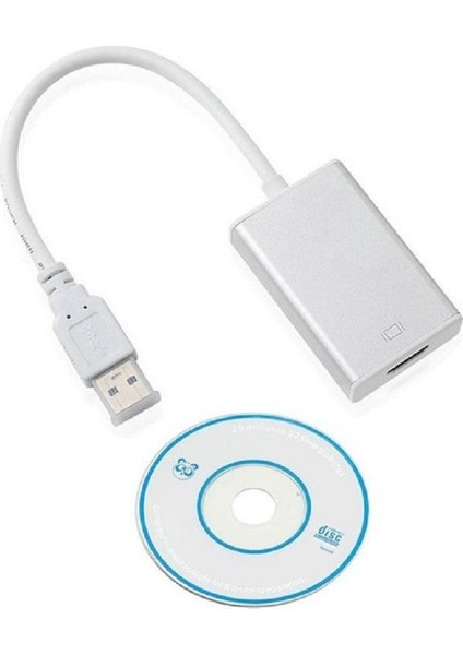 Güven Sitem USB 3.0 To HDMI Çevirici Full Hd 1080 Hdcp Plug And Play Kutulu