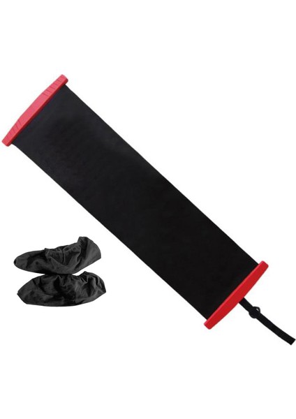 Denge Eğitimi Için Yoga Kayma Mat Fitness Buz Hokeyi Siyah 200MX50CM (Yurt Dışından)