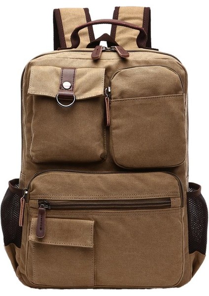 Flyleaf Avrupa ve Amerikan Retro Tarzı Kanvas Sırt Çantası Açık Su Geçirmez Seyahat Rahat Kanvas Sırt Çantası (Yurt Dışından)