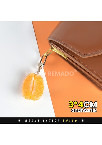 Yaratıcı Mandalina Modeli Anahtarlıklar 2 Adet (Yurt Dışından)