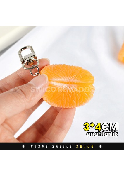 Yaratıcı Mandalina Modeli Anahtarlıklar 2 Adet (Yurt Dışından)