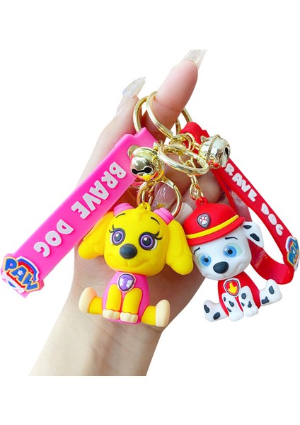 Sevimli Çizgi Köpek Modeli Anahtarlıklar 2 Adet (Yurt Dışından)