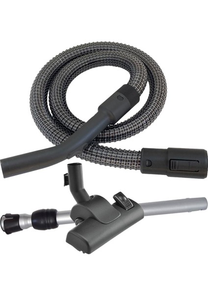 Bosch Uyumlu BGS7SIL64 Relax Ultimate - Gs 60 Roxx'x Süpürge Çelik Telli Hortumu Seti (2)