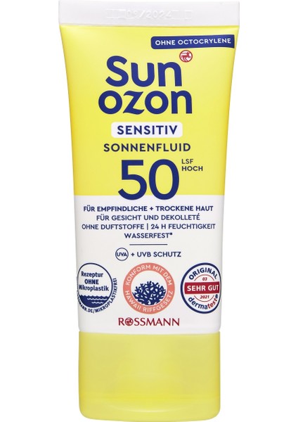 Güneş Koruyucu Yüz Kremi SPF 50 50 ml