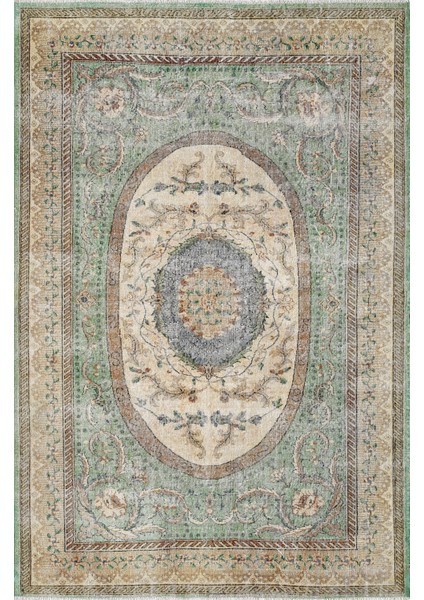Antik Halı - Vintage Etnik Desenli El Dokuması Halısı E0037