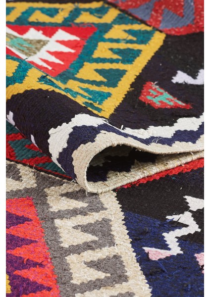 Antik Kilim - Anadolu Etnik Desenli El Dokuması Kilim E0532