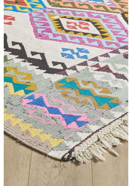 Antik Kilim - Anadolu Etnik Desenli El Dokuması Kilim E0526