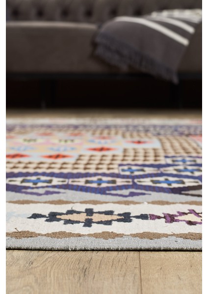 Antik Kilim - Anadolu Etnik Desenli El Dokuması Kilim E0529