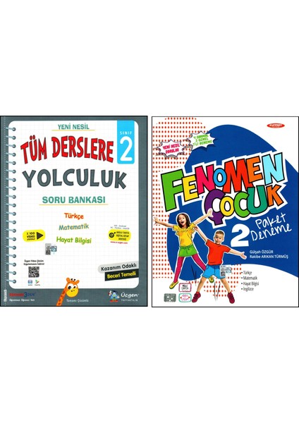 + Fenomen 2. Sınıf Soru Bankası + Deneme 2 Kitap