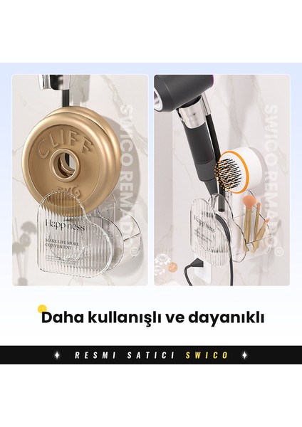 Eller Serbest Saç Kurutma Makinesi Tutacağı Matkapsız Banyo Askısı (Yurt Dışından) fırsatları