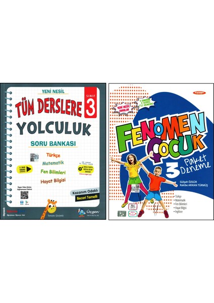 + Fenomen 3. Sınıf Soru Bankası + Deneme 2 Kitap