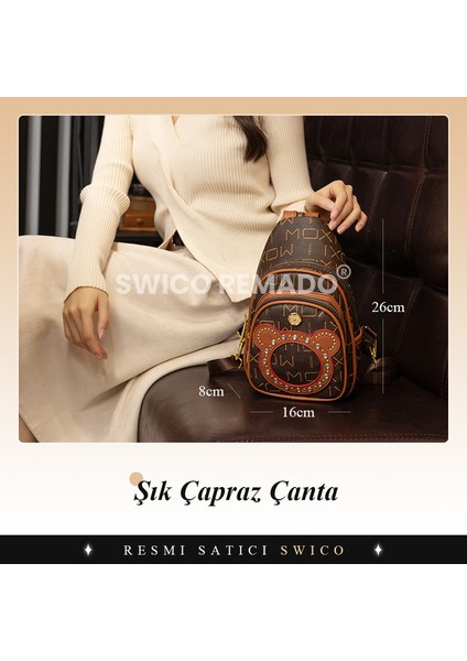 Kadınlar Için Vintage Stil Çapraz Çanta (Yurt Dışından)