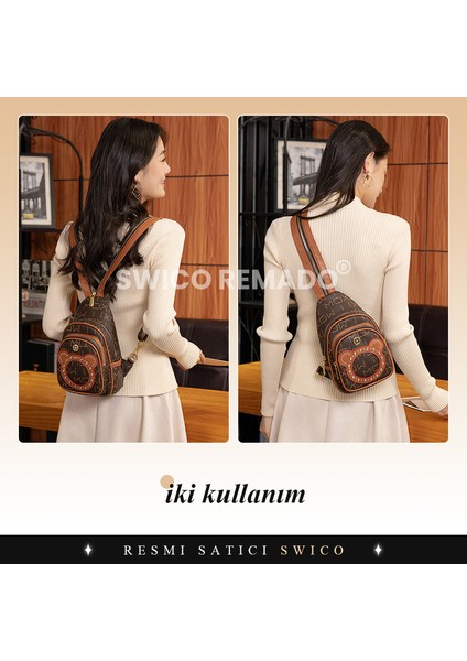 Kadınlar Için Vintage Stil Çapraz Çanta (Yurt Dışından)
