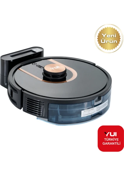 S7 Nomopzone Özellikli Akıllı Robot Vacuum & Mop Süpürge Siyah(Yui Türkiye Garantili)