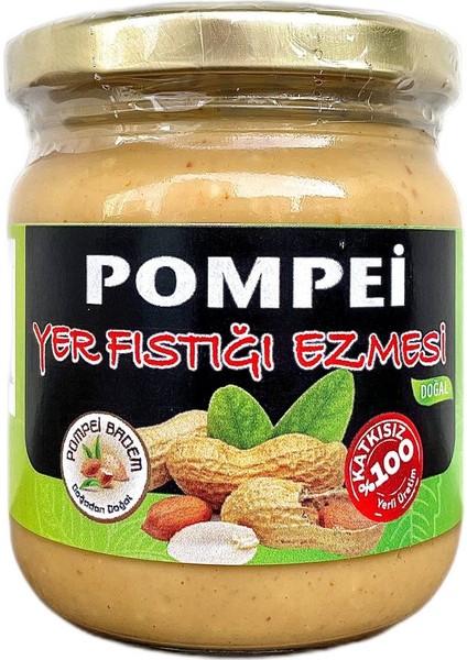 200 Gram %100 Fıstık Ezmesi Organik Doğal Katkısız Glutensiz Yerli Sade Şekersiz Sporcu Besini