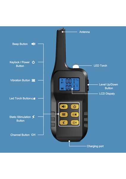 Lkrikli LCD Köpk Ğıim Mı 1100 Yrd U Gçırmz Şrj Dililir Uzkn Kumnd P Üm Oyulr Içın Irşım 50% Kplı (Yurt Dışından)