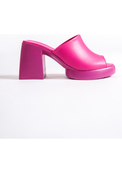 845-PMB Kalın Taban Pembe Platform Kadın Terlik