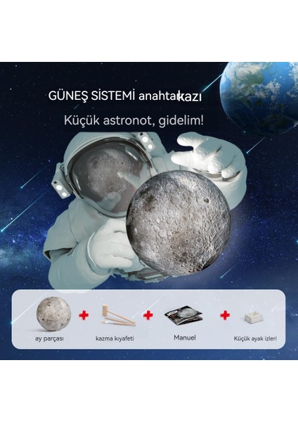 Eğitici Oyuncaklar Güneş Sistemi Kazma Oyuncakları (Yurt Dışından)