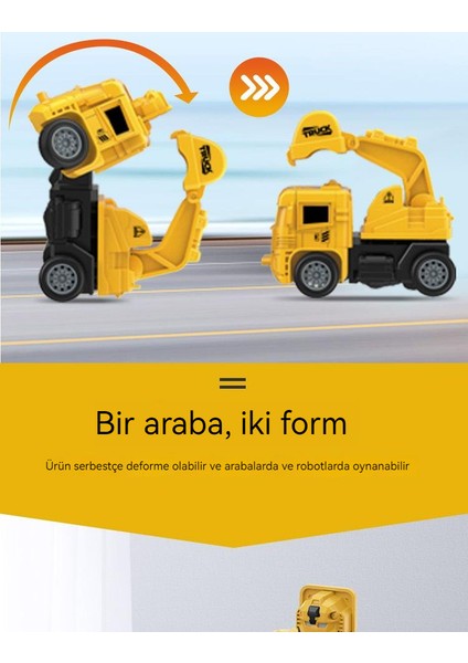 Çocuk Çarpışma Deformasyon Robotu Oyuncak Araba (Yurt Dışından)