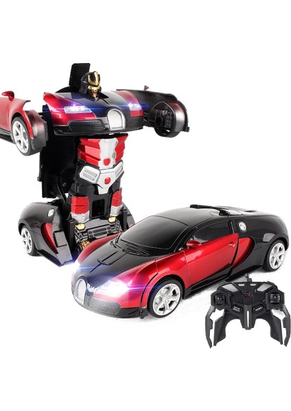 1:18 Tek Tuşla Uzaktan Kumanda Deformasyon Araba Çocuk King Kong Robot Model Araba (Yurt Dışından)