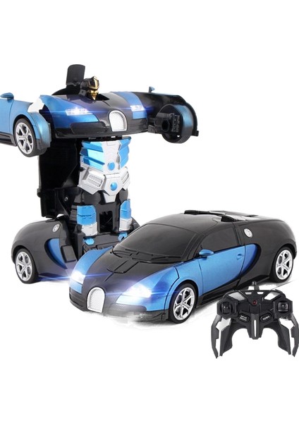 1:18 Tek Tuşla Uzaktan Kumanda Deformasyon Araba Çocuk King Kong Robot Model Araba (Yurt Dışından)