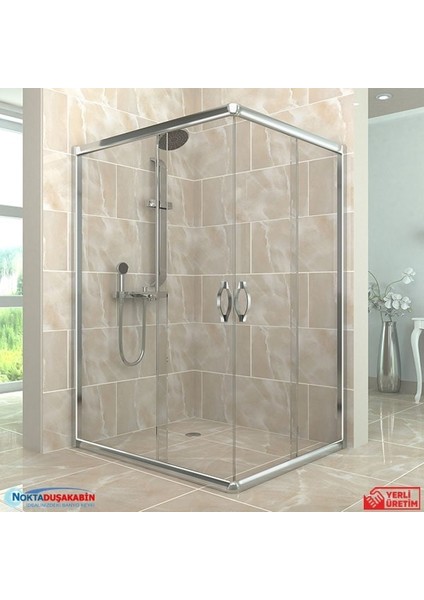 120X70 Teknesiz Lüks Camlı Duşakabin ND114