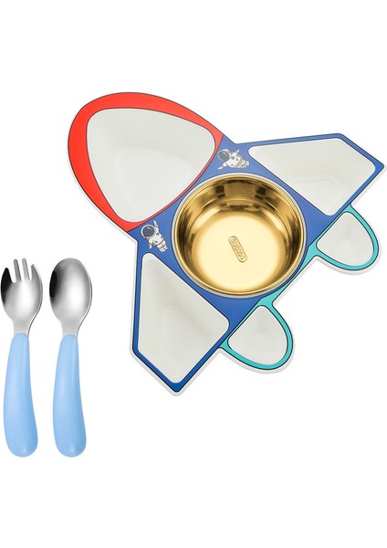 Yemek Tabağı 304 Paslanmaz Çelik Bebek Yemek Takımı (Yurt Dışından)