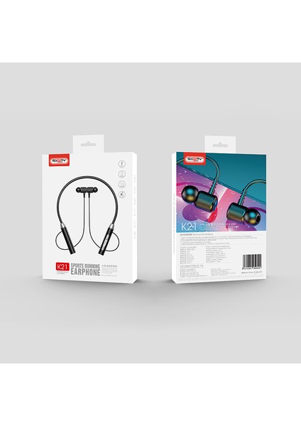 Kablosuz Bluetooth Kulaklık Asılı Boyun Sporları Binoral Kulak Içi Boyun Asılı Süper Uzun Bekleme Pil Ömrü (Yurt Dışından)