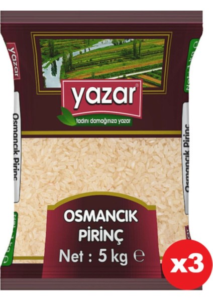 Osmancık Pirinç 5 kg x 3 Paket