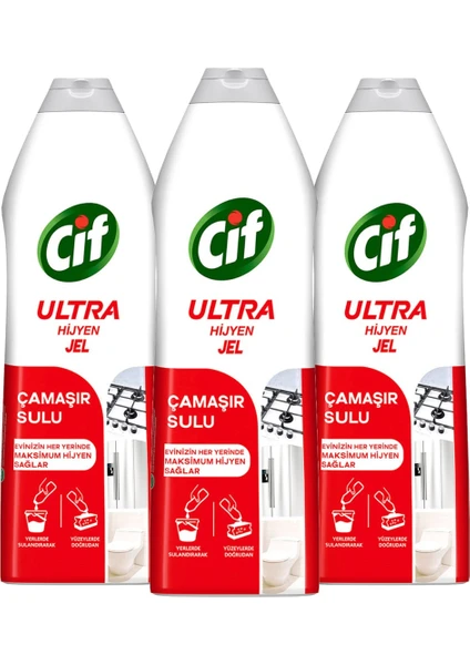 Ultra Hijyen Jel Yüzey Temizleyici 750 ml x3