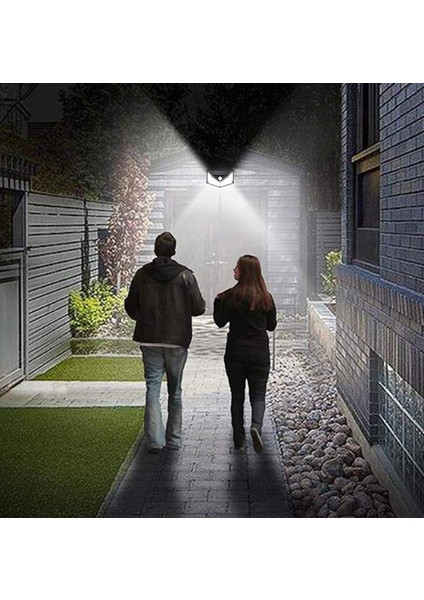 Solar Duvar Lambası Dört Taraf Aydınlık Insan Vücudu Indüksiyon Bahçe Lambası (Yurt Dışından)