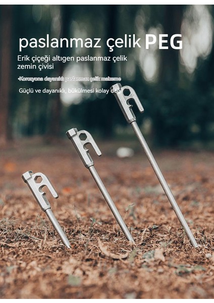 Açık Paslanmaz Çelik Çadır Aksesuarları Kamp Çelik Çivi (Yurt Dışından) fiyatları