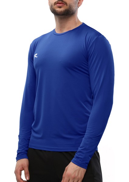 Uzun Kollu T-Shirt Laus Saks