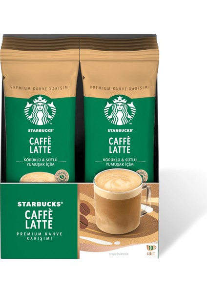 Caffe Latte Premium Kahve Karışımı 14 gr x 20 ad. fiyatları