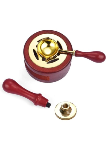 Davetiye Mum Mühürü Uygulama Seti Kahverengi 310 Botanik Desen modelleri