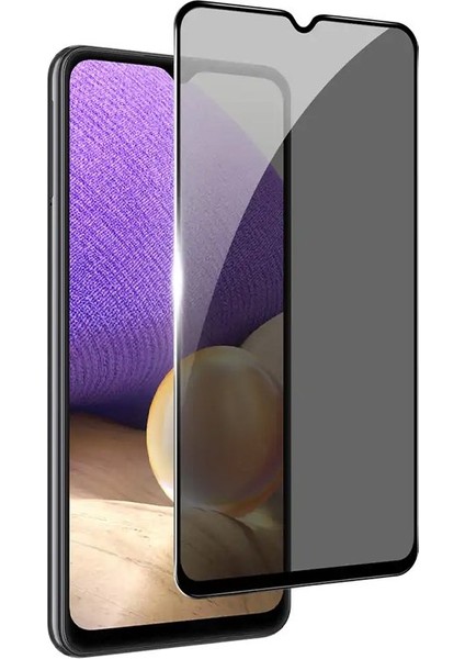 Samsung Galaxy A32 4g Gizli Hayalet 9h Cam Ekran Koruyucu 2.5d Kavisli Anti-Spy/antı-Finger