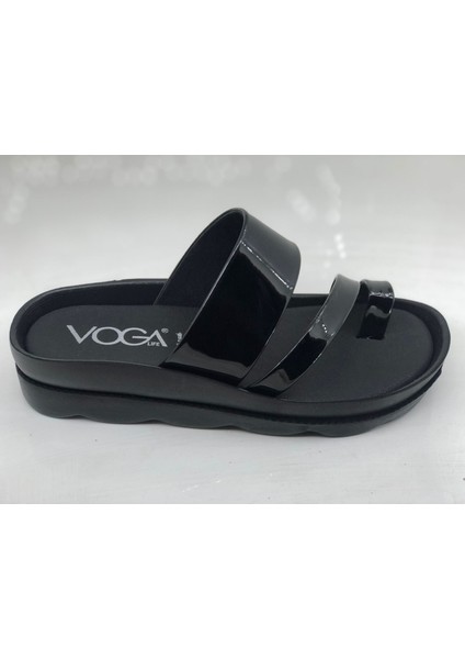 1740 Siyah Rugan Comfort Casual Bayan Terlik