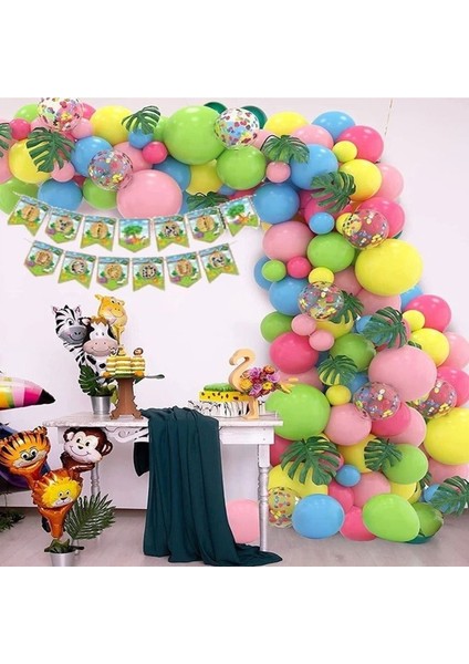 Çıtıpıtıstore Safari Balon Zinciri Seti Balon Set