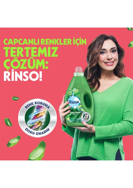 Sıvı Çamaşır Deterjanı Aloe Vera Renkiler 3 Lt X1 + Rinso Kömür Siyahlığı, Siyahlar 3 Lt X1