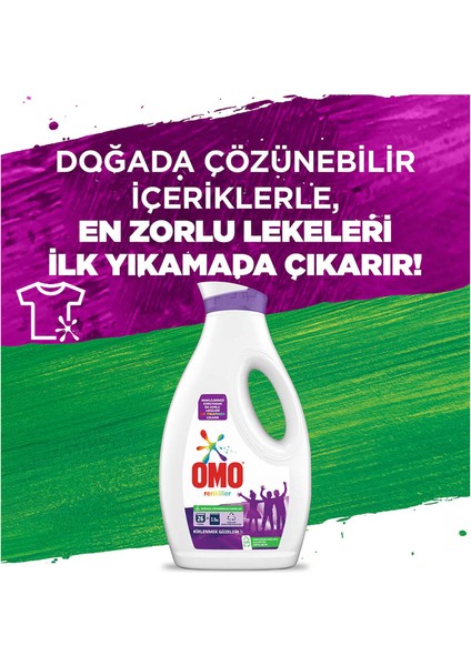 Sıvı Çamaşır Deterjanı Renkli Çamaşırlar İçin Leke Çıkarıcı 1690 ml x2