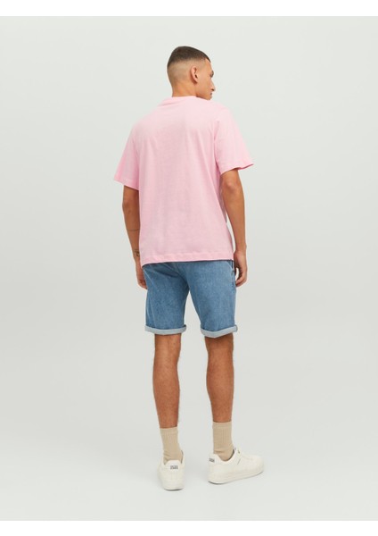 Jortulum Logo Tee Ss Crew Neck Ln Pembe Erkek T-shirt 12234214-Prism fiyatları