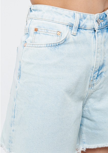 Kadın MILLIE Ağartılmış Jean Şort 1458985136 indirimleri