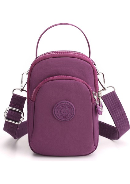 Messenger Küçük Çanta Kadın Mini Çanta Günlük Telefon Çantası Naylon Bozuk Para Cüzdanı (Yurt Dışından)