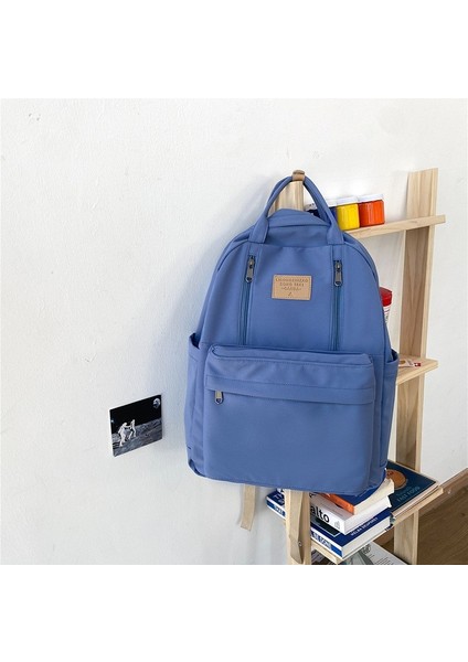 Öğrenci Okul Çantası Kadın Büyük Kapasiteli Sırt Çantası Bilgisayar Sırt Çantası (Yurt Dışından)
